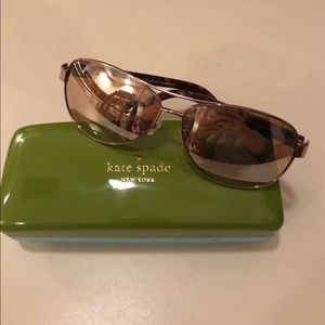 Kate spade sunglasses.  Rose gold/tortoise shell